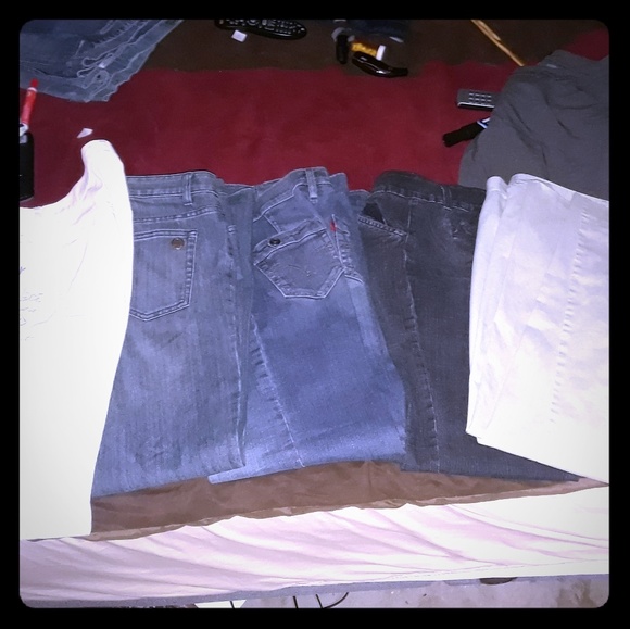Sz 12 JEANS BUNDLE ..NAME BRAND - Picture 1 of 8